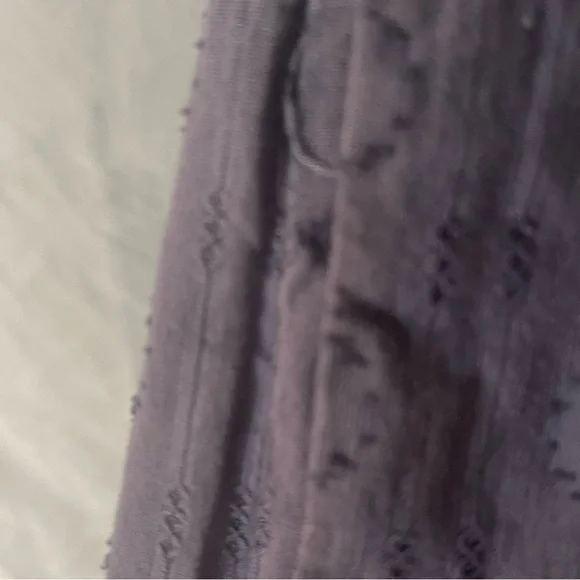 ANTHROPOLOGIE Peregrine Cotton Midi dress Blue Gray L 12 14 - Picture 11 of 15